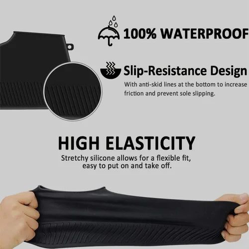 Non-slip Silicone Rain Reusable Aniti Skid Shoes Cover