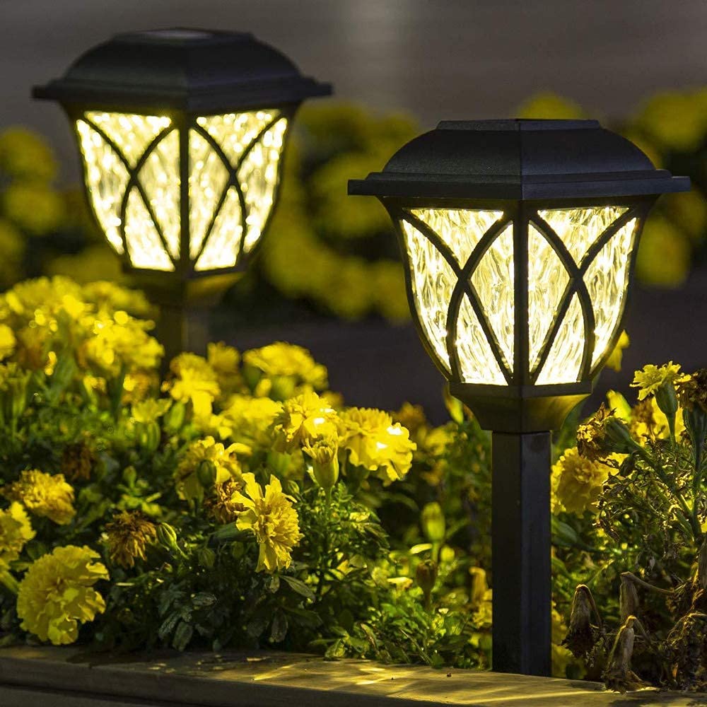 Evolve Solar Pathway Lights Outdoor Garden Lights, 2 Pack